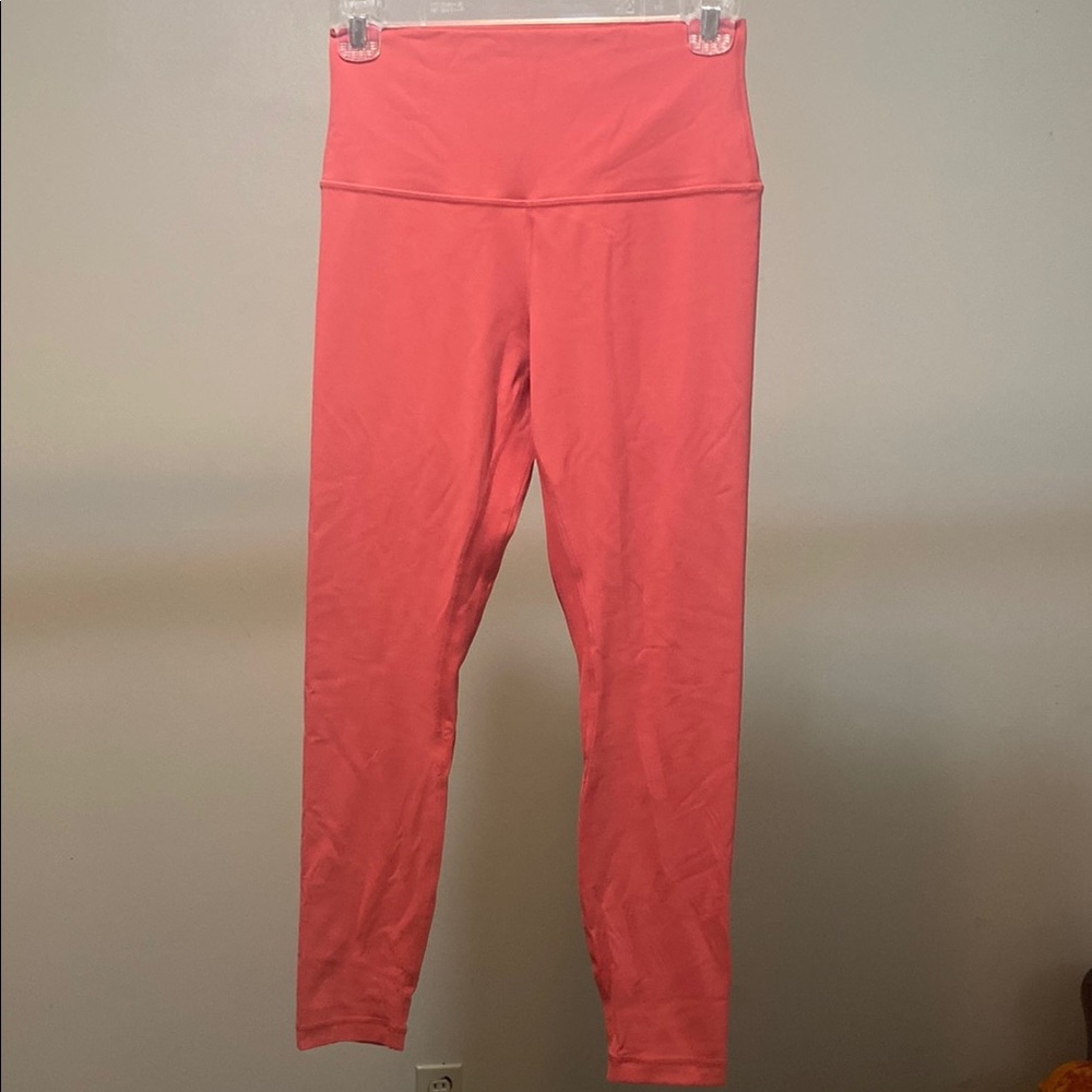 Lululemon 25” align leggings in desert red